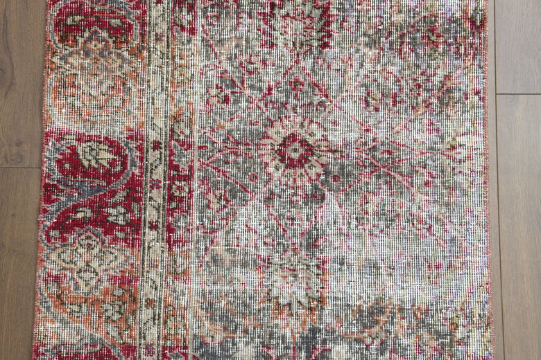 3x10 Floral Wool Turkish Runner Rug