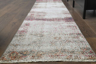 2x10 Distressed Turkish Runner Rug - Thumbnail