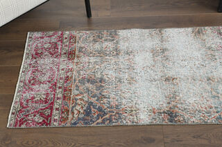 2x10 Distressed Turkish Runner Rug - Thumbnail