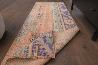 Turkish Vintage Runner Rug - Thumbnail