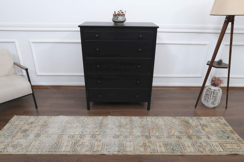 Soft Wool Oushak Runner Rug