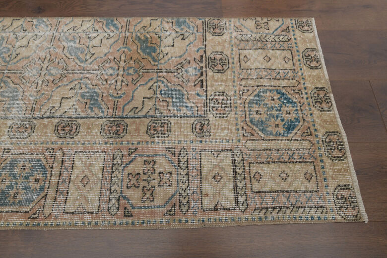 Soft Wool Oushak Runner Rug