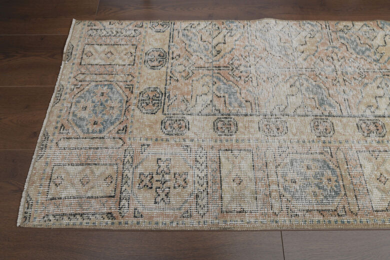 Soft Wool Oushak Runner Rug