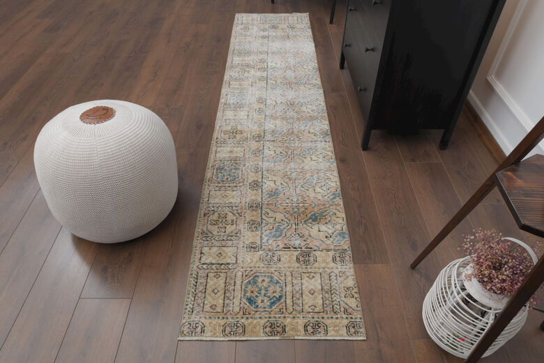 Soft Wool Oushak Runner Rug