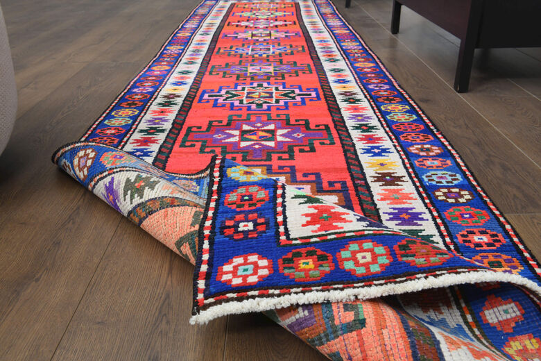 Colorful Vintage Turkish Runner