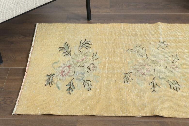 Unique Vintage Turkish Runner Rug