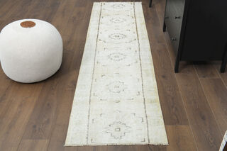 Neutral Vintage Oushak Runner - Thumbnail