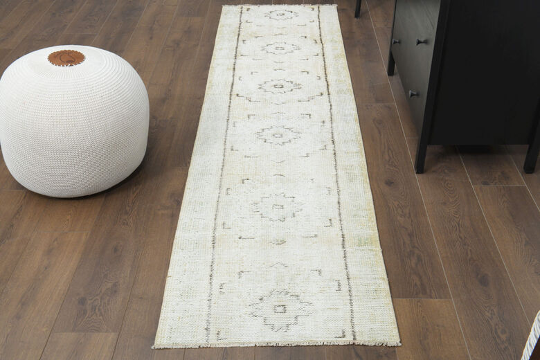 Neutral Vintage Oushak Runner