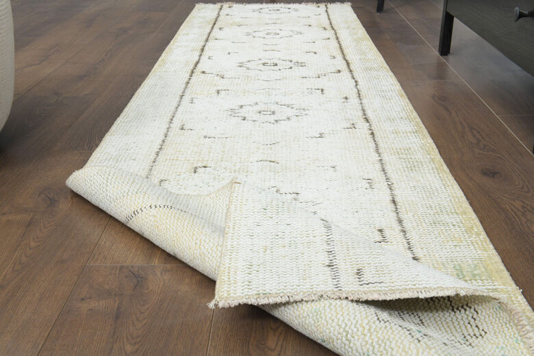 Neutral Vintage Oushak Runner