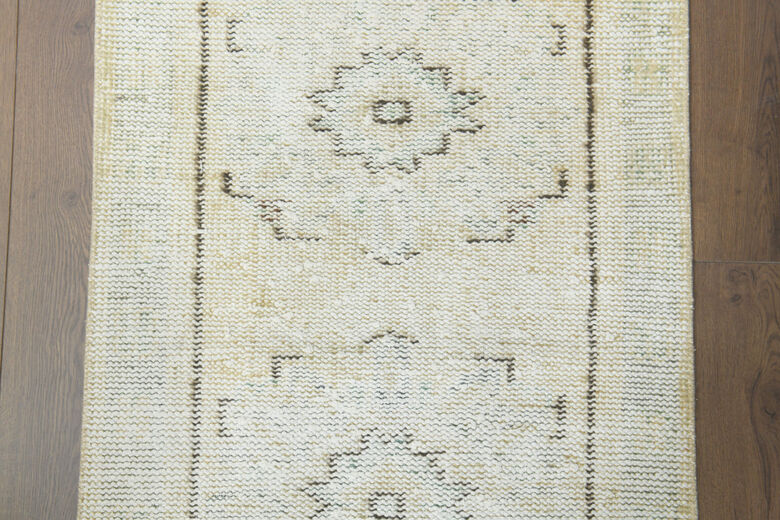 Neutral Vintage Oushak Runner