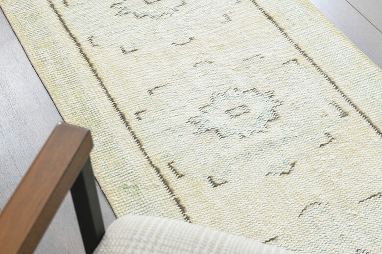 Neutral Vintage Oushak Runner