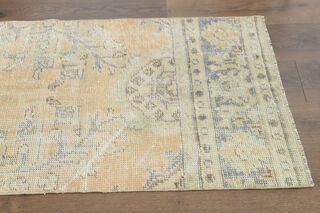 Distressed Orange Runner Rug - Thumbnail