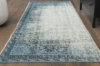 Blue Vintage Runner Rug - Thumbnail