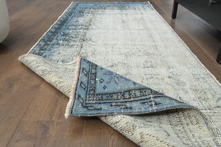 Blue Vintage Runner Rug - Thumbnail