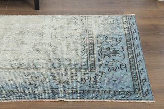 Blue Vintage Runner Rug - Thumbnail