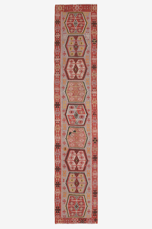 Tribal Turkish Runner Rug