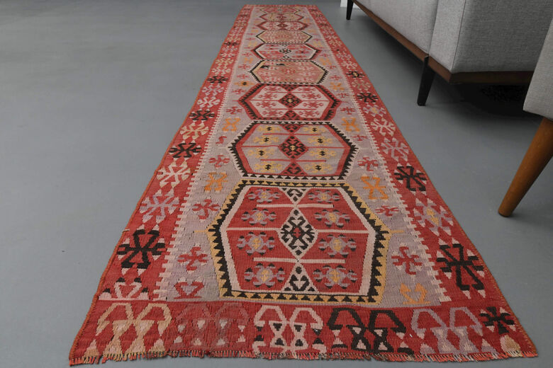 Tribal Turkish Runner Rug