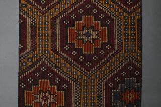 Colorful Turkish Runner Rug - Thumbnail