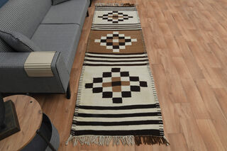 Geometric Unique Runner Rug - Thumbnail