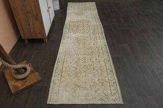 Distressed Oushak Runner Rug - Thumbnail