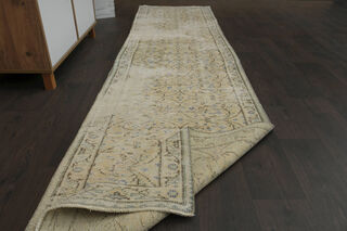 Distressed Oushak Runner Rug - Thumbnail