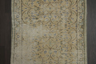 Distressed Oushak Runner Rug - Thumbnail