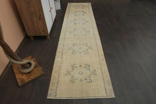 Vintage Turkish Runner Rug - Thumbnail