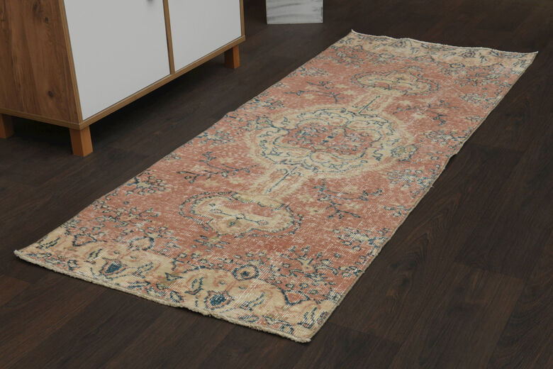 Orange Oriental Turkish Runner 