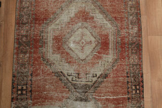 Coral Turkish Anatolian Runner Rug - Thumbnail