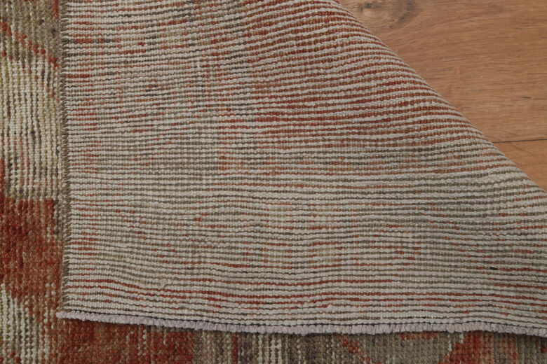 Coral Turkish Anatolian Runner Rug
