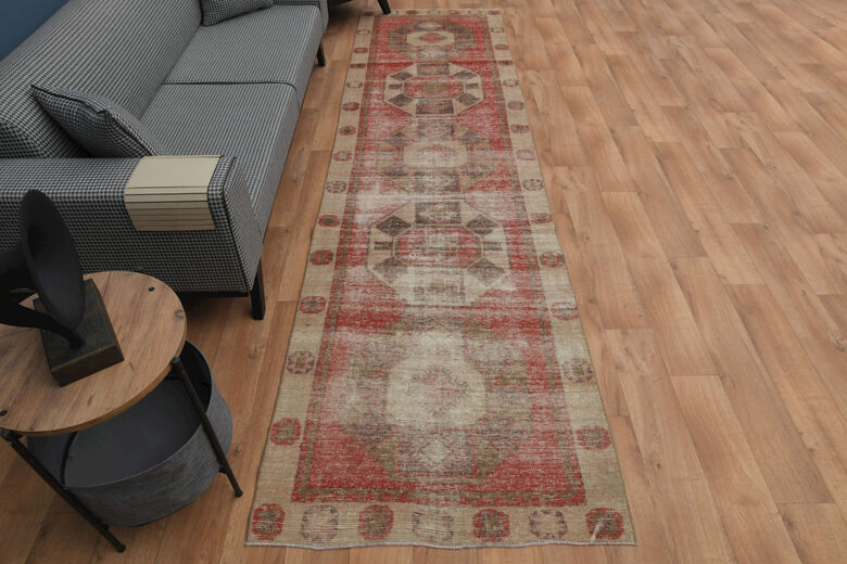 Pink Faded Runner Rug