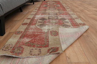 Pink Faded Runner Rug - Thumbnail