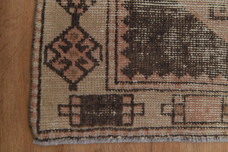 WIde Orange Anatolian Runner Rug