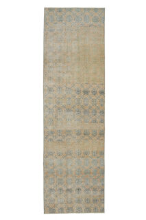 Faded Floral Runner Rug - Thumbnail