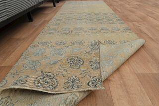 Faded Floral Runner Rug - Thumbnail