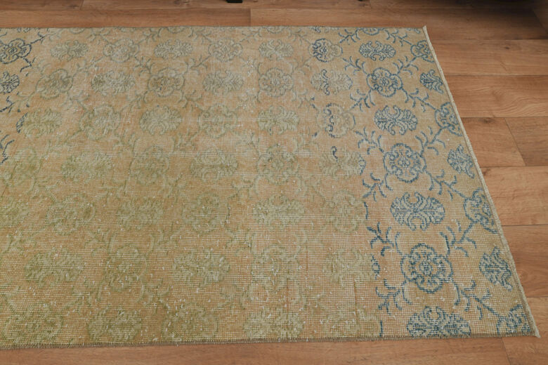 Faded Floral Runner Rug