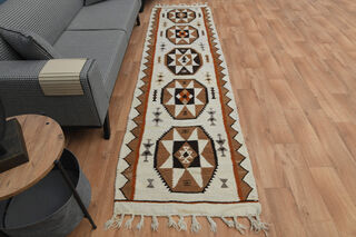 Vintage Turkish Runner Rug - Thumbnail