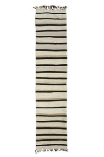 Striped Flatweave Turkish Runner - Thumbnail