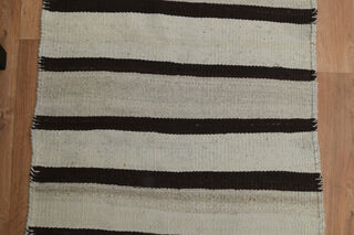 Striped Flatweave Turkish Runner - Thumbnail