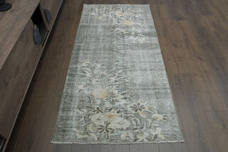 Floral Vintage Runner Rug - Thumbnail