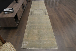 Faded Turkish Runner Rug - Thumbnail