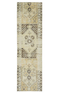  Antique Turkish Runner Rug - Thumbnail