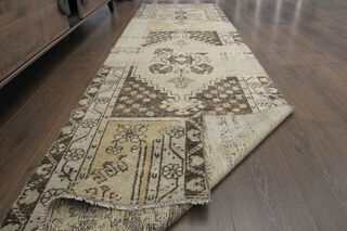  Antique Turkish Runner Rug - Thumbnail