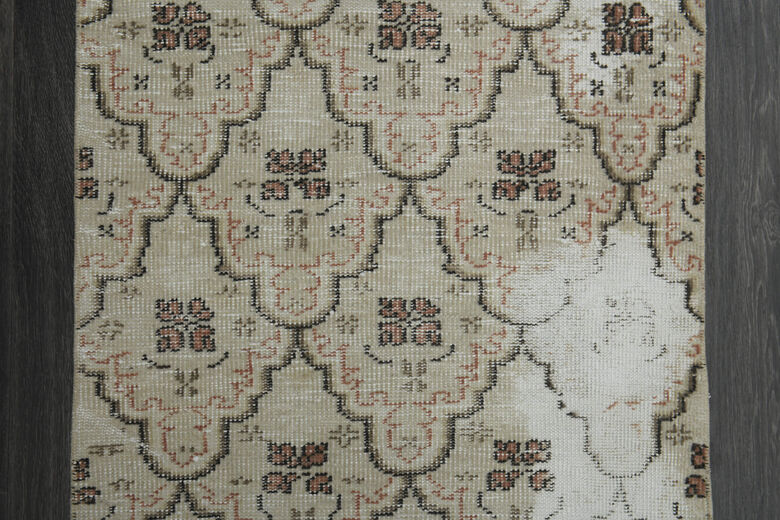  Floral Turkish Runner Rug