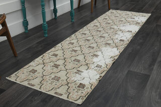  Floral Turkish Runner Rug - Thumbnail