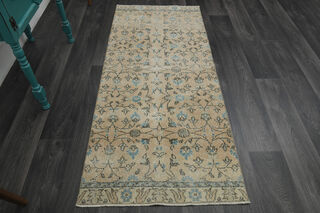 Turkish Oushak Runner Rug - Thumbnail