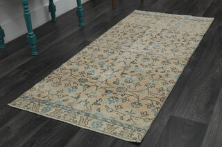 Turkish Oushak Runner Rug - Thumbnail