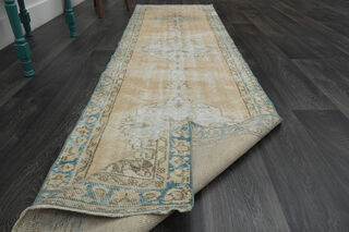 Vintage Turkish Runner Rug - Thumbnail