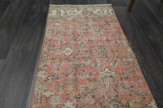  Oushak Turkish Runner Rug - Thumbnail