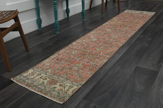 Vintage Turkish Runner Rug - Thumbnail